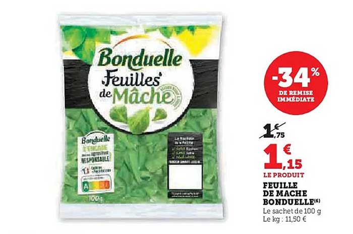 FEUILLE DE MACHE BONDUELLE