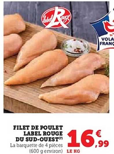 FILET DE POULET LABEL ROUGE DU SUD-OUEST