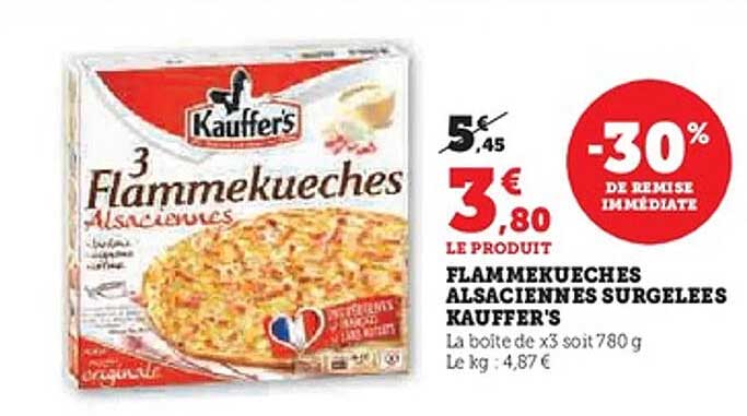 FLAMMEKUECHES ALSACIENNES SURGELEES KAUFFER'S