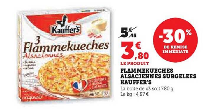 FLAMMEKUECHES ALSACIENNES SURGELEES KAUFFER'S