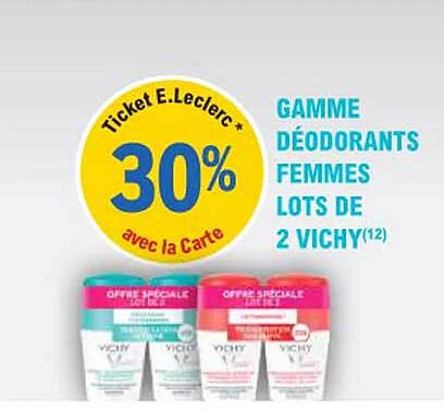 GAMME DÉODORANTS FEMMES LOTS DE 2 VICHY