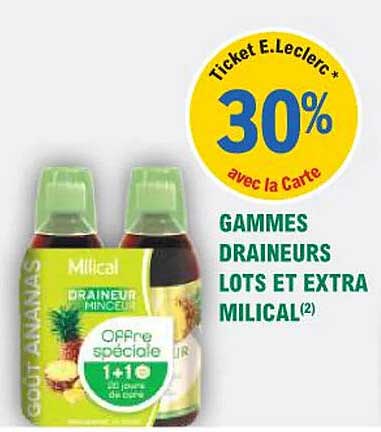 GAMMES DRAINEURS LOTS ET EXTRA MILICAL