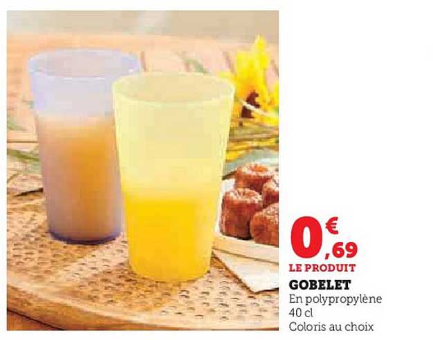 Gobelet en polypropylène 40 cl