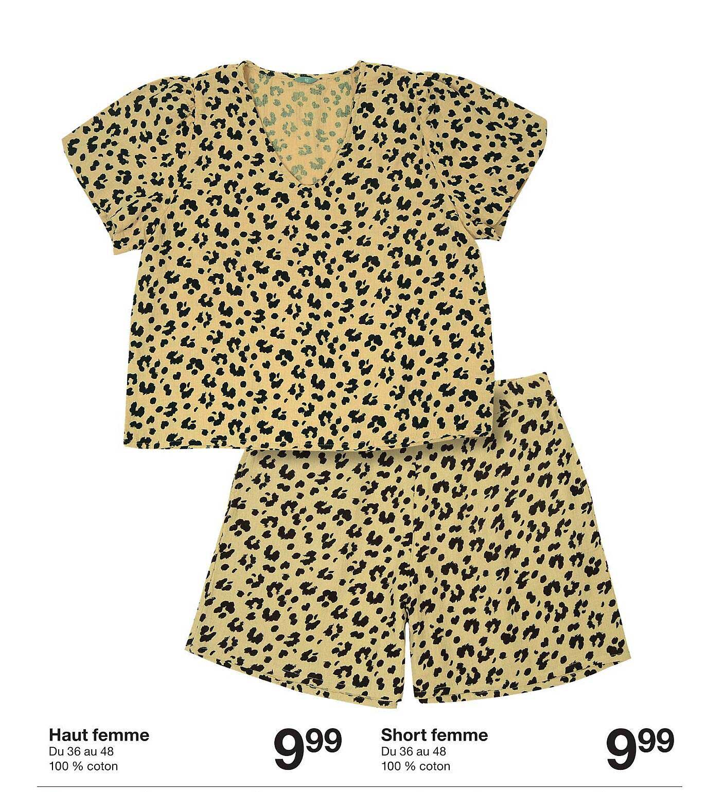 Haut femme et Short femme