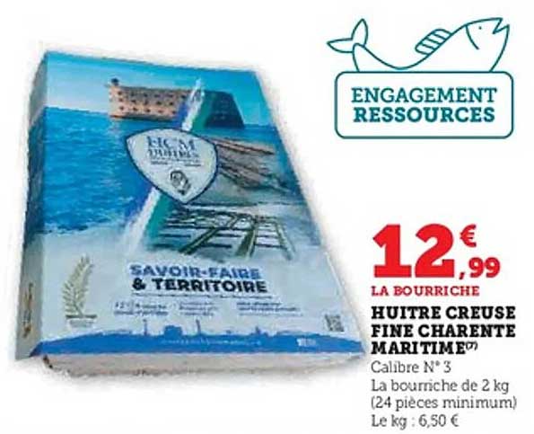 HUITRE CREUSE FINE CHARENTE MARITIME