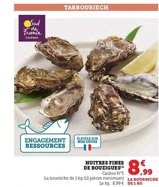 HUÎTRES FINES DE BOUZIGUES