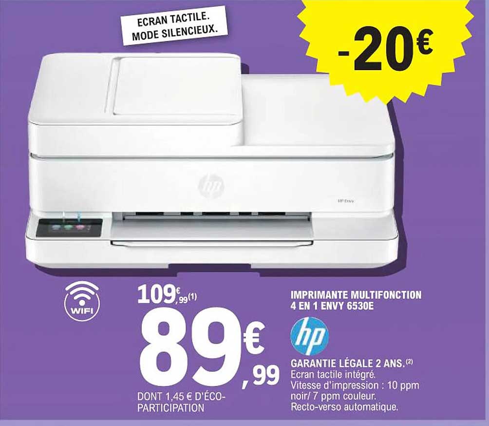 IMPRIMANTE MULTIFONCTION 4 EN 1 ENVY 6530E