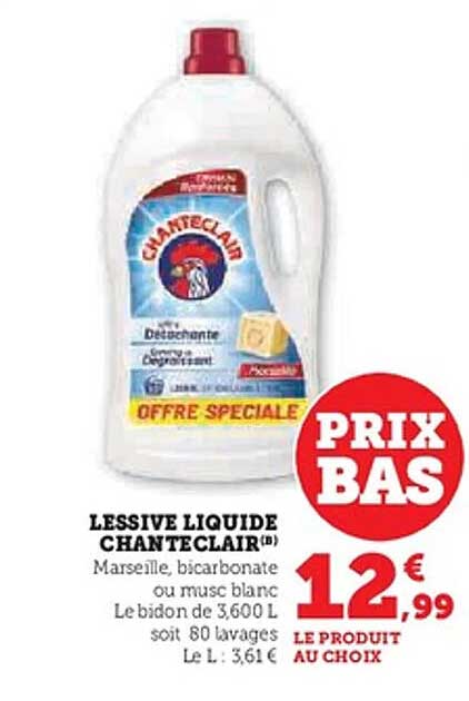 LESSIVE LIQUIDE CHANTECLAIR(B)