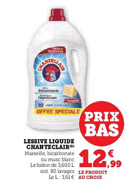 LESSIVE LIQUIDE CHANTECLAIR(B)