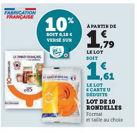 LOT DE 10 RONDELLES