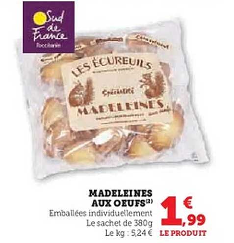 MADELEINES AUX OEUFS