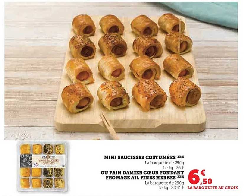 MINI SAUCISSES COSTUMÉES (2*1 B)