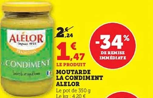 MOUTARDE LA CONDIMENT ALELOR