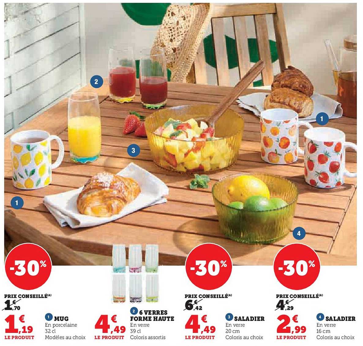 Mug En Porcelaine 32 cl Modèles au choix -30%