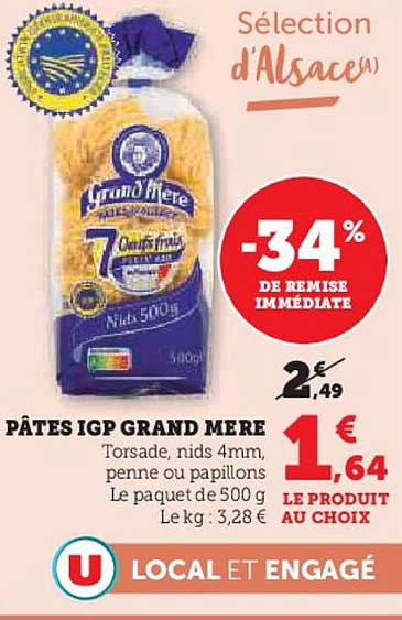 PÂTES IGP GRAND MERE