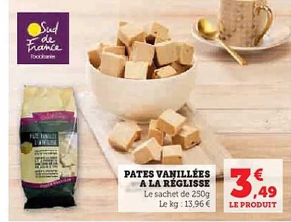 PATES VANIILLEES A LA REG LISS E