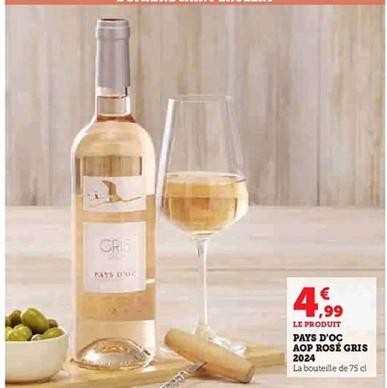 PAYS D'OC AOP ROSÉ GRIS 2024