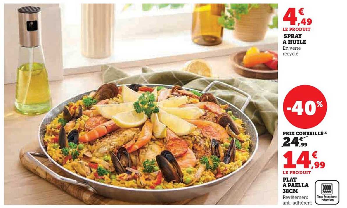 Plat à paella 38cm