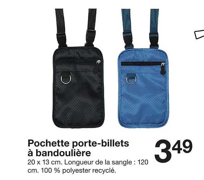 Pochette porte-billets à bandoulière