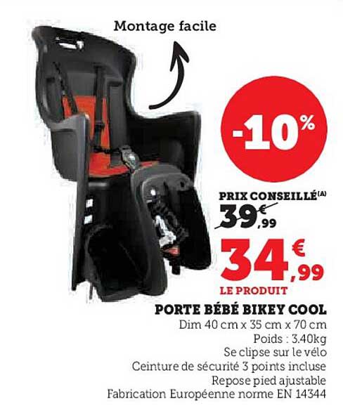 PORTE BÉBÉ BIKEY COOL
