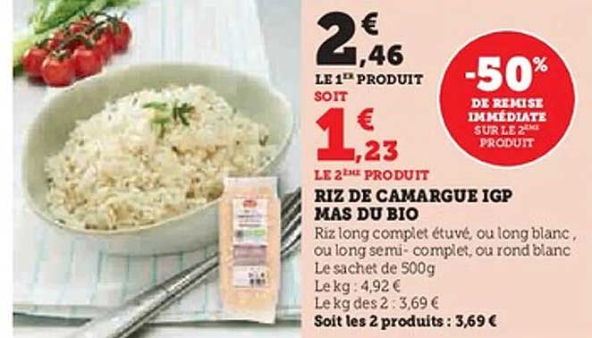 RIZ DE CAMARGUE IGP MAS DU BIO