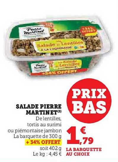 SALADE PIERRE MARTINET