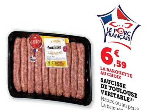 Saucisse de Toulouse Véritable
