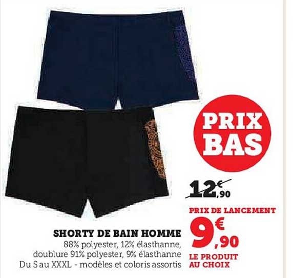 SHORTY DE BAIN HOMME