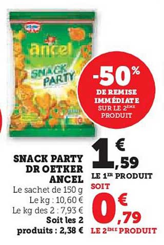 SNACK PARTY DR OETKER ANCEL