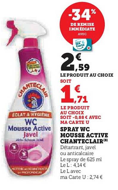 SPRAY WC MOUSSE ACTIVE CHANTECLAIR