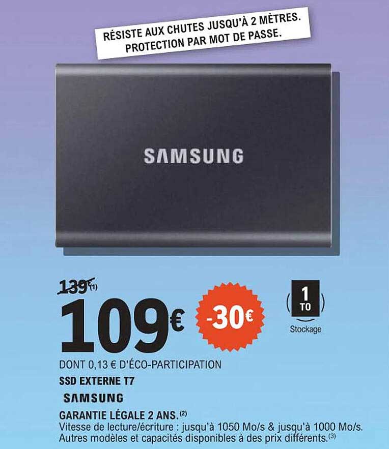 SSD Externe T7 SAMSUNG