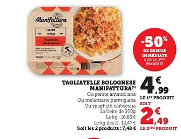 TAGIATELLE BOLOGNESE MANIFATTURA
