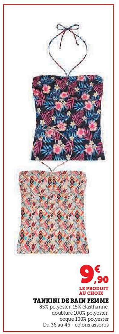TANKINI DE BAIN FEMME