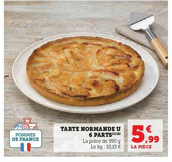 TARTE NORMANDE U 6 PARTS
