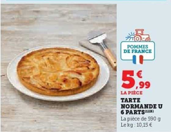 TARTE NORMANDE U 6 PARTS