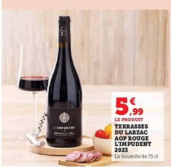 Terrasses du Larzac AOP Rouge L'Impudent 2023
