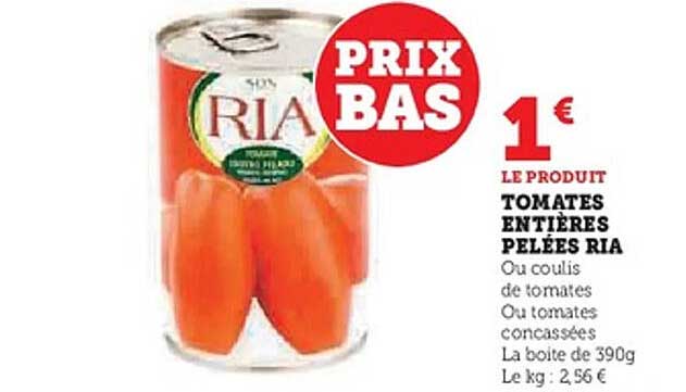 TOMATES ENTIÈRES PELÉES RIA
