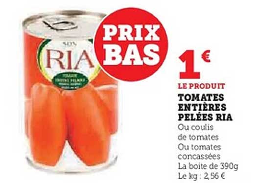 TOMATES ENTIERES PELEES RIA