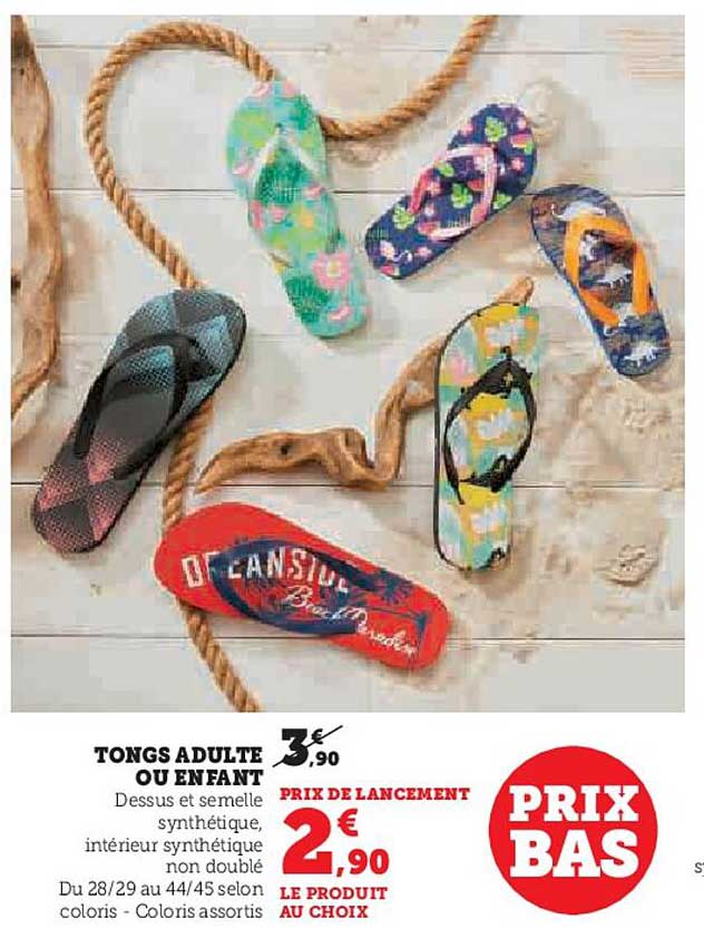 TONGS ADULTE OU ENFANT