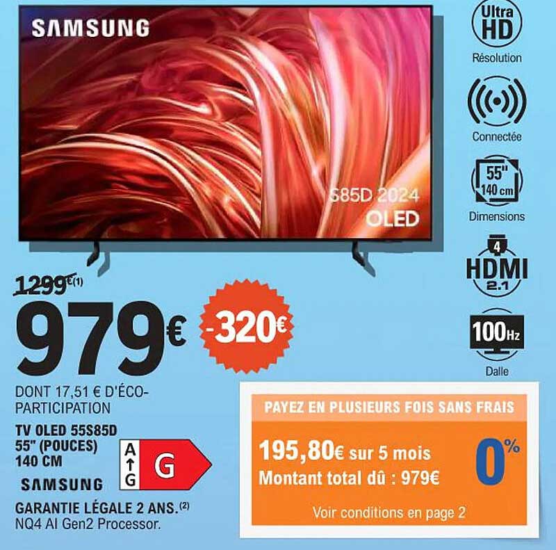TV OLED 55S85D 55" (140 cm) Samsung