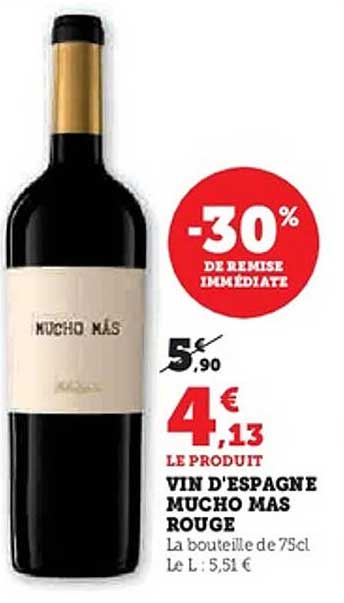 VIN D'ESPAGNE MUCHO MÁS ROUGE