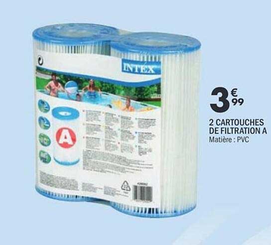 2 CARTOUCHES DE FILTRATION A