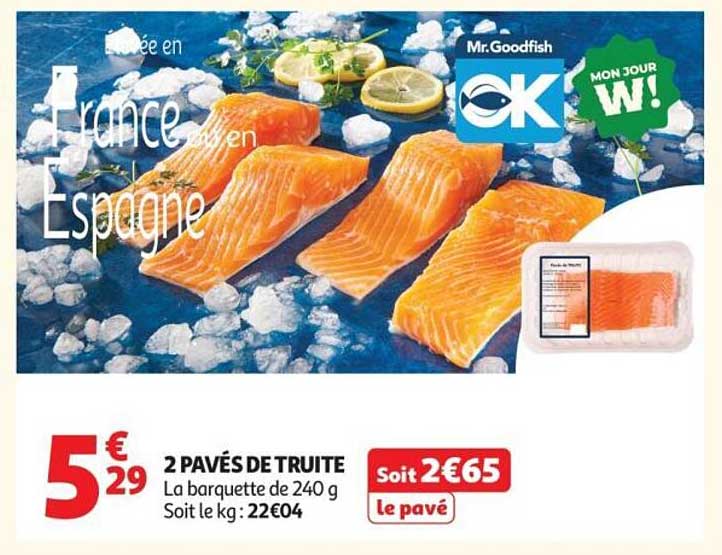2 PAVÉS DE TRUITE