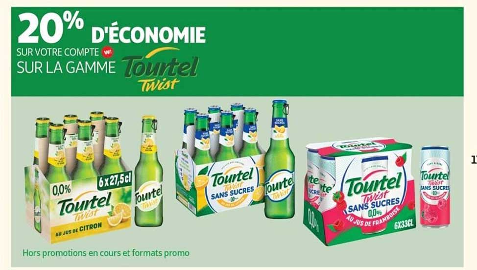 20% D’ÉCONOMIE SUR VOTRE COMPTE w SUR LA GAMME Tourtel Twist