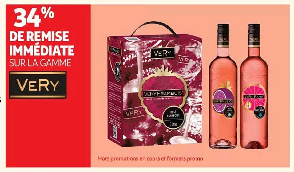 34% DE REMISE IMMÉDIATE SUR LA GAMME VERY