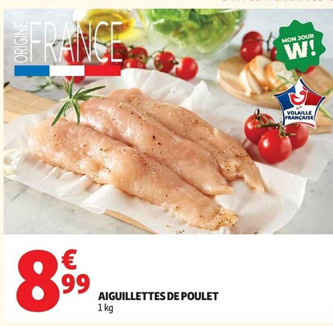 AIGUILLETTES DE POULET