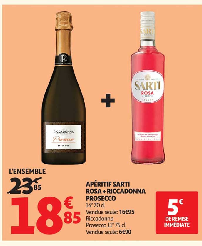 APÉRITIF SARTI ROSA + RICCADONNA PROSECCO