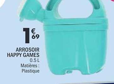 ARROSOIR HAPPY GAMES 0.5 L Matières : Plastique