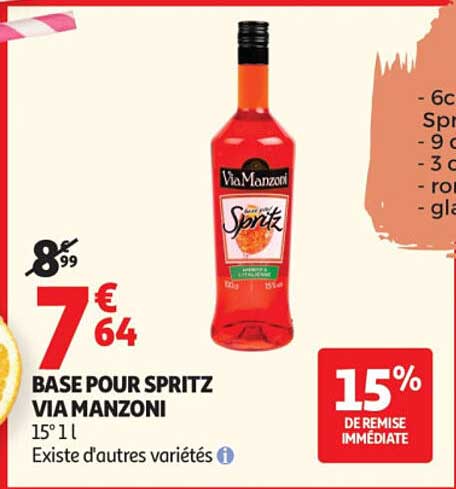 BASE POUR SPRITZ VIAMANZONI