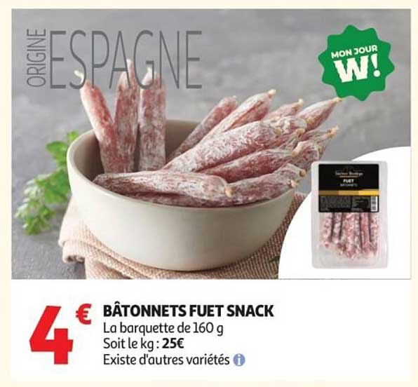 BÂTONNETS FUET SNACK